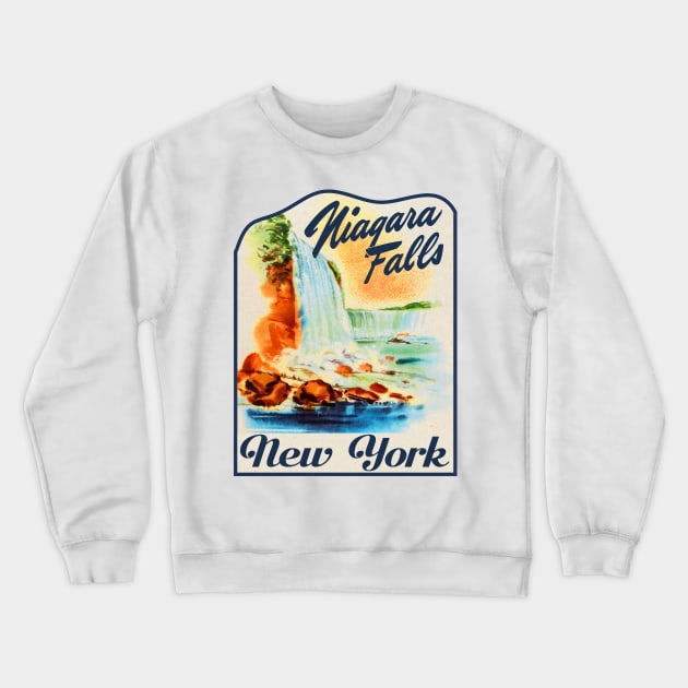 Niagara Falls New York Crewneck Sweatshirt by TravelTime